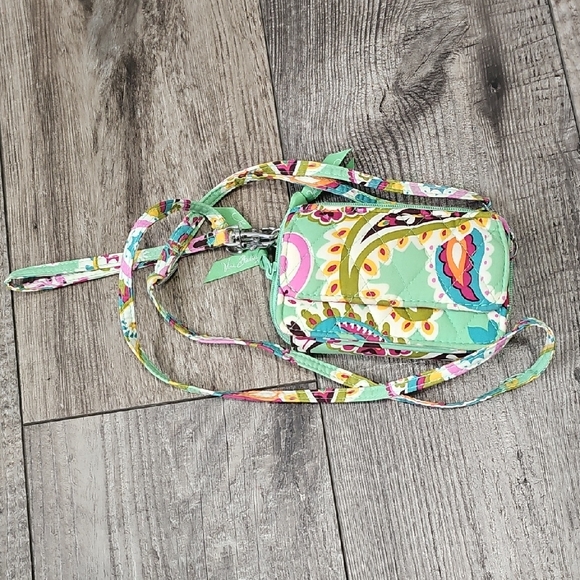 Vera Bradley Colorful Crossbody Bag Wallet - Picture 1 of 13